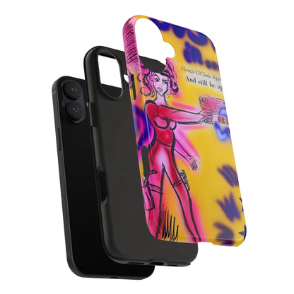 "spiraling thoughts" airbrush iPhone case