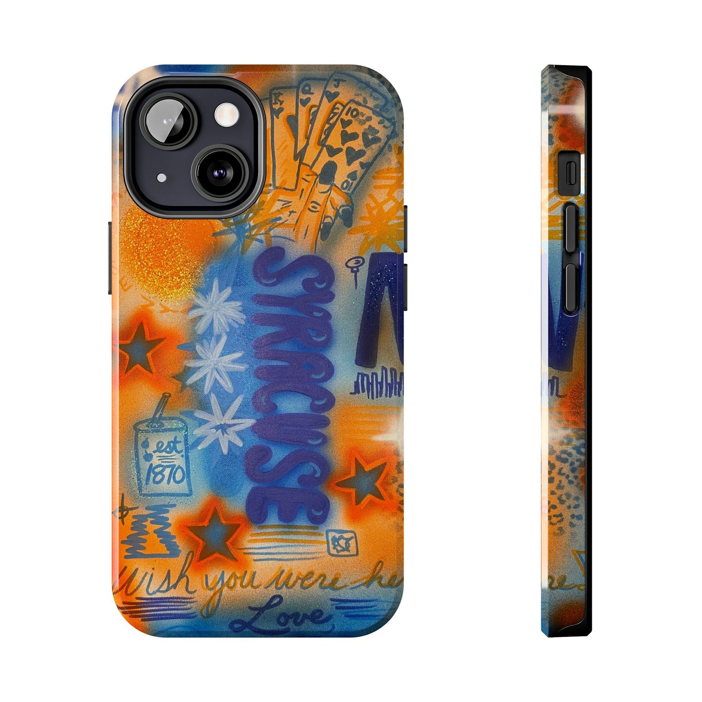 "syracuse" airbrush iPhone case