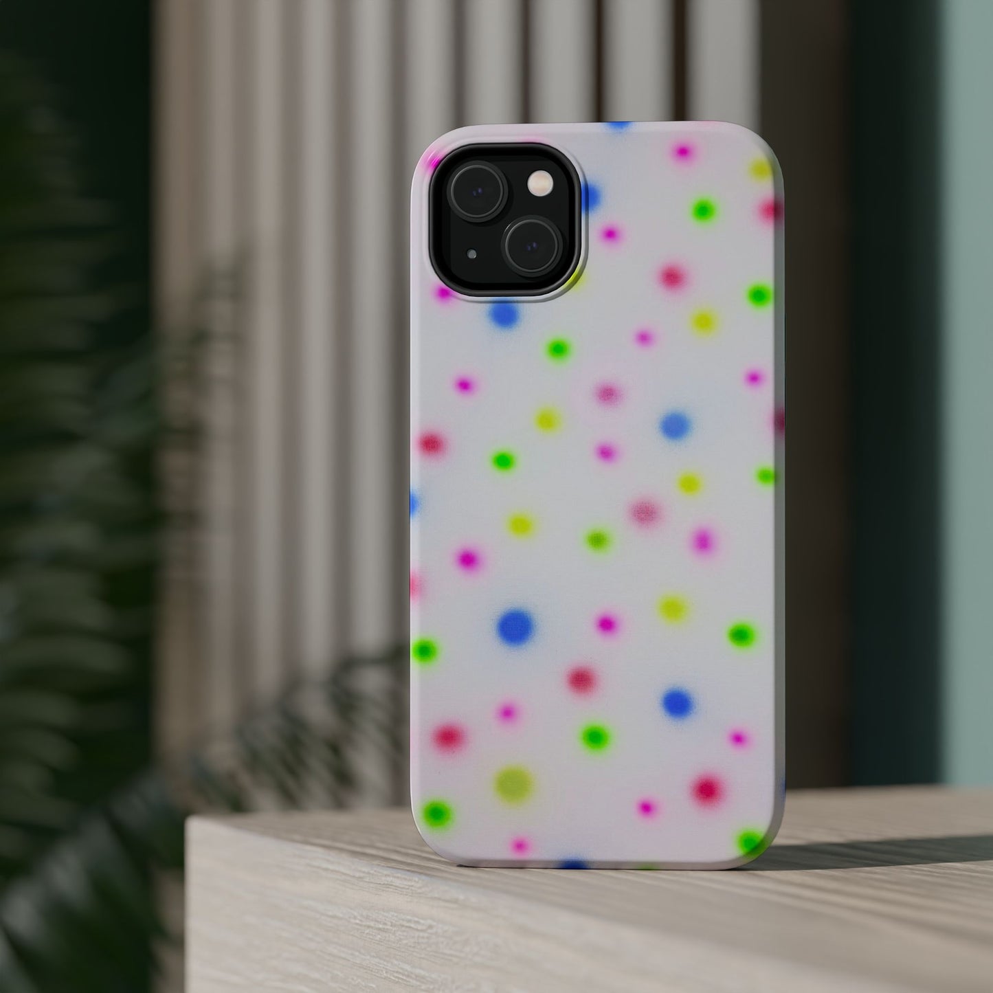MagSafe "birthday cake polka dot" airbrush iPhone case