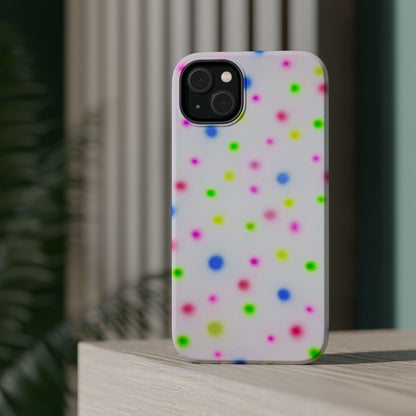 MagSafe "birthday cake polka dot" airbrush iPhone case