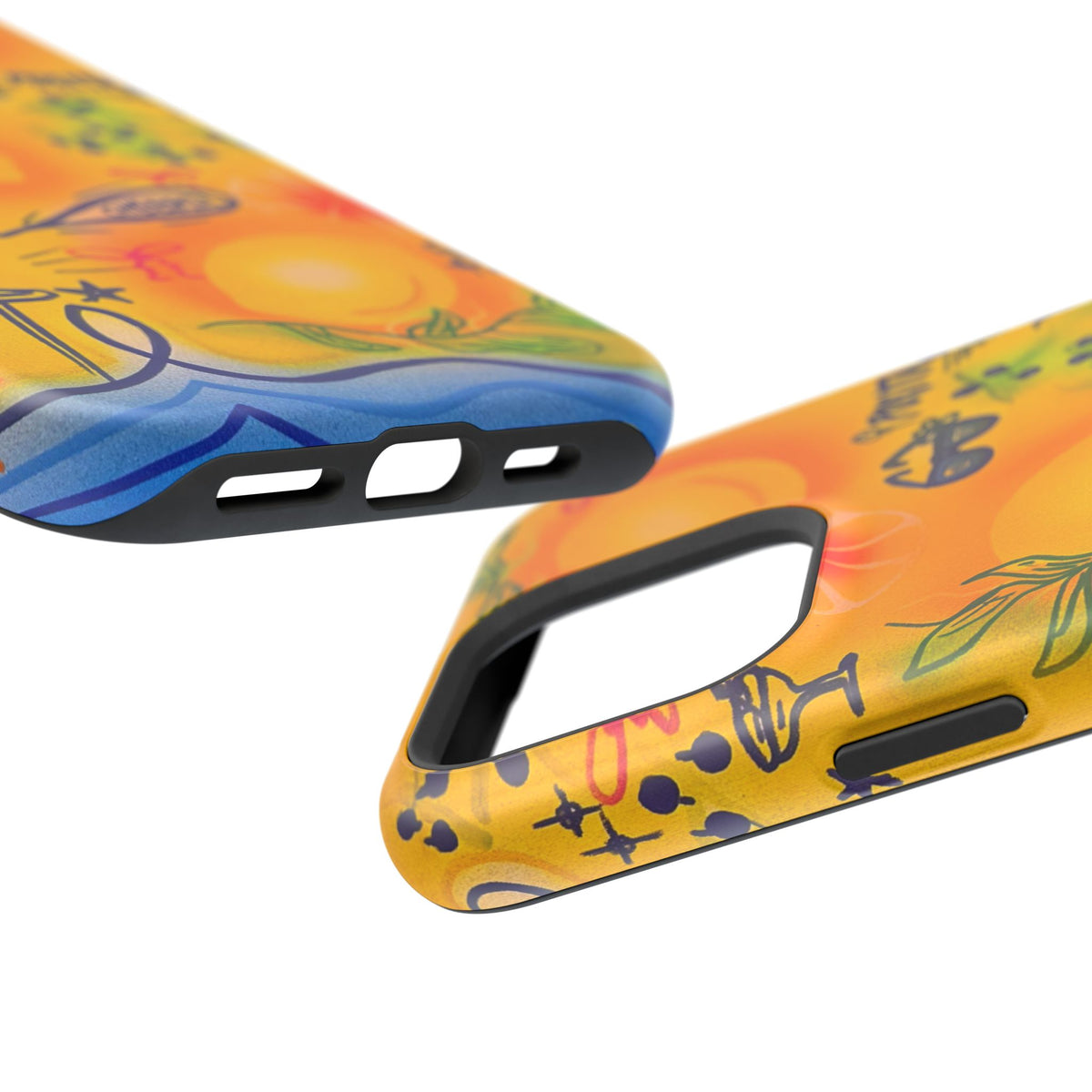 MagSafe Airbrush iPhone Hülle „citrus coastline“