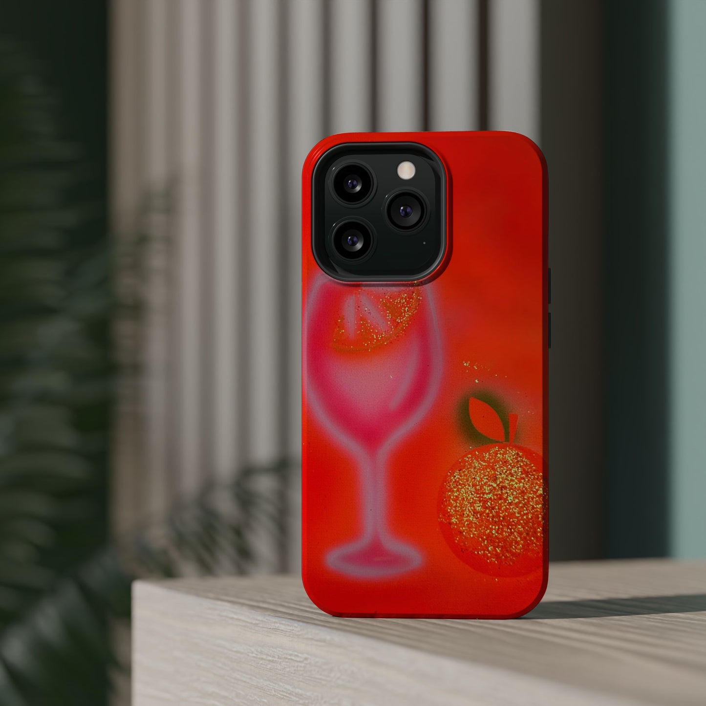MagSafe "aperol spritz" airbrush iPhone case