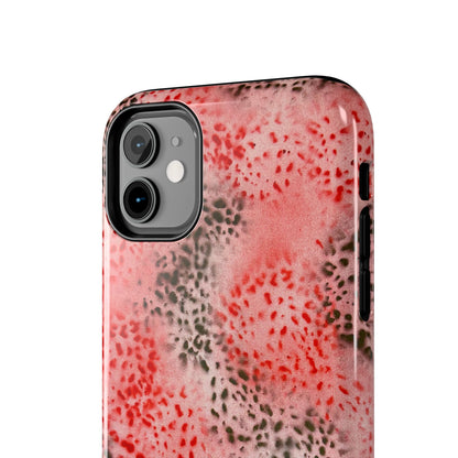 "red cheetah" airbrush iPhone case