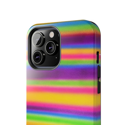 "colorful stripes" airbrush iPhone case