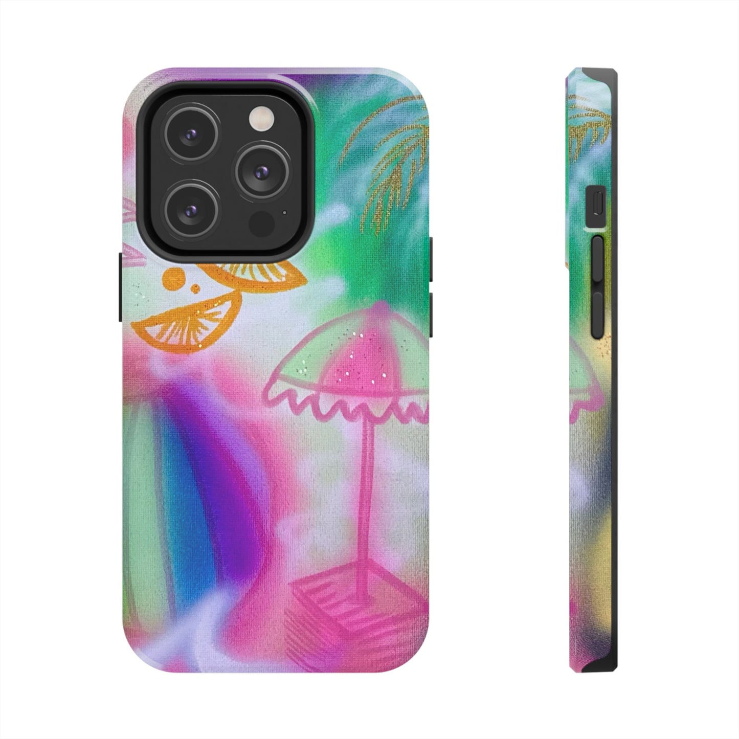 "on the beach" airbrush iPhone case