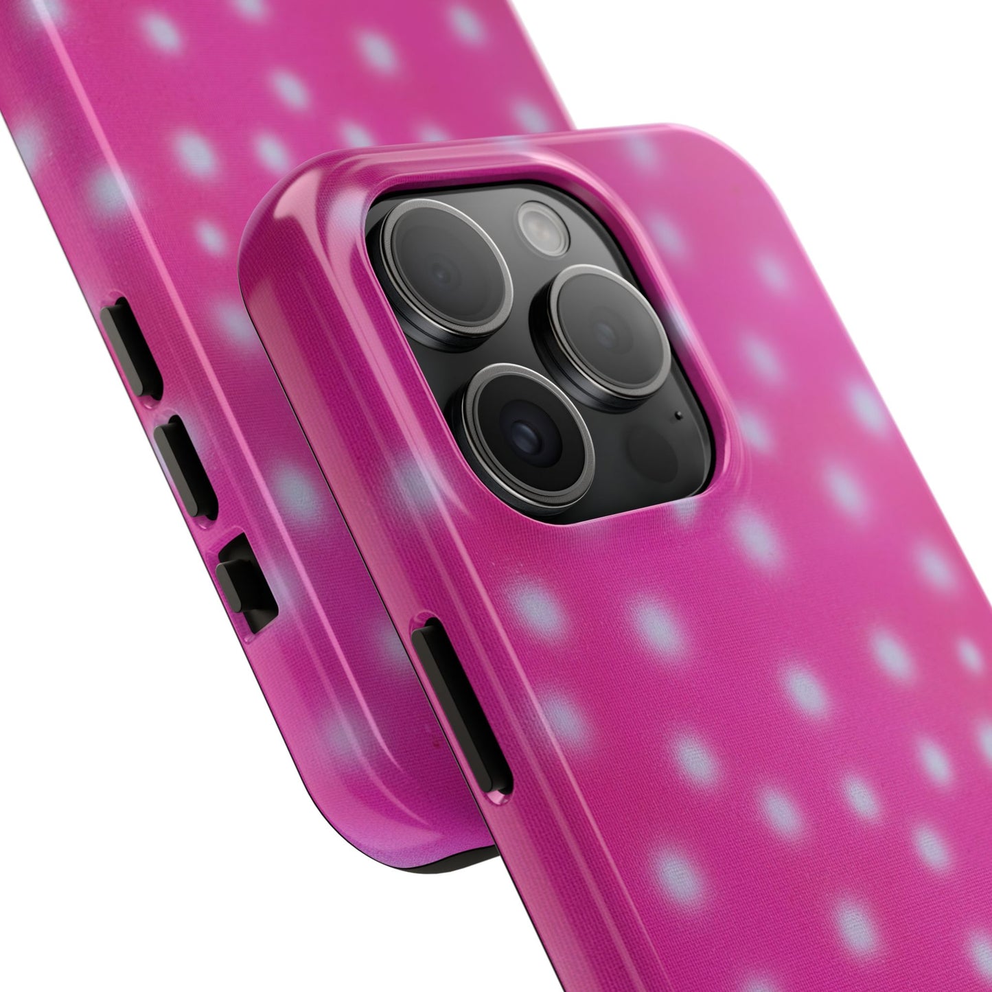 "bubblegum polka dot" airbrush iPhone case