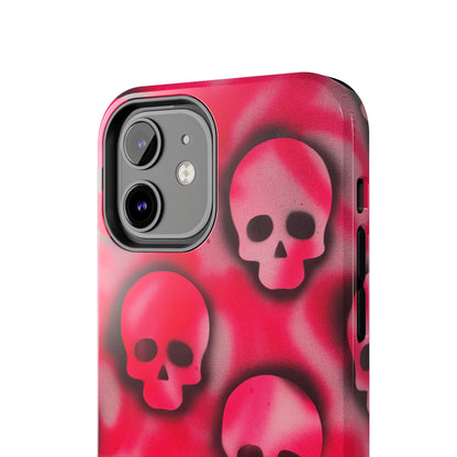 "pink skully" airbrush iPhone case