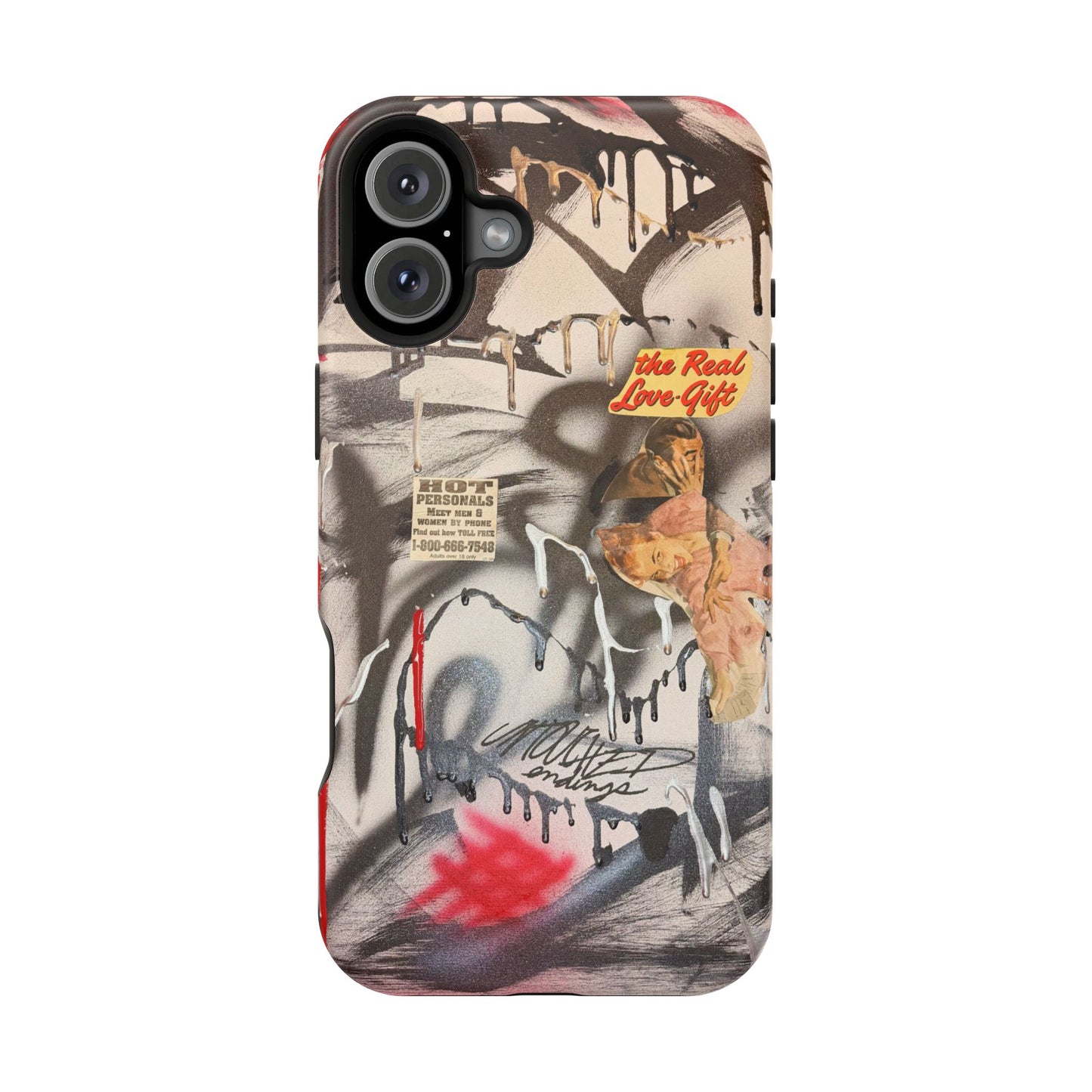 MagSafe "real love" airbrush iPhone case
