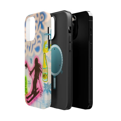 MagSafe "winter escape" airbrush iPhone case