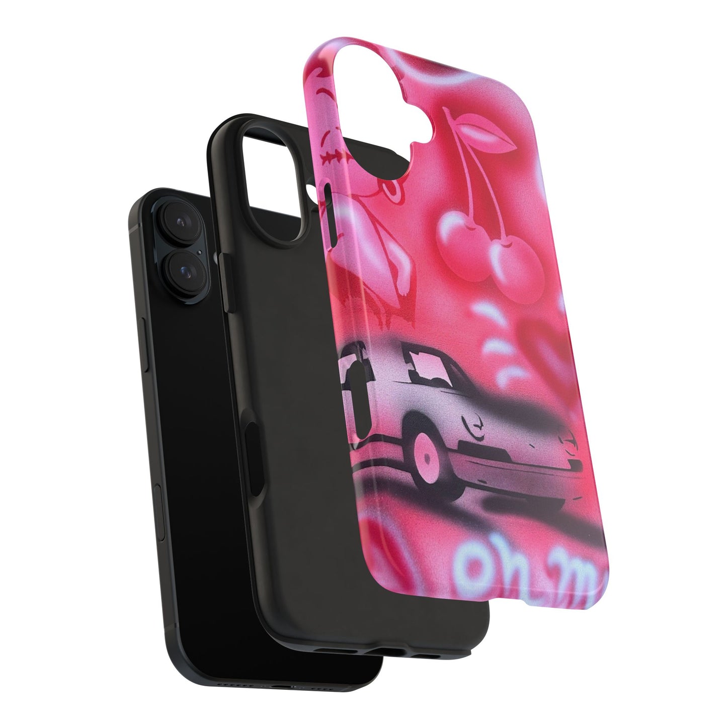 "on her way" airbrush iPhone case
