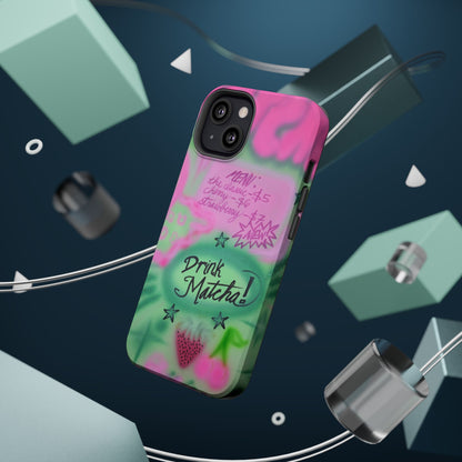 MagSafe "matcha!" airbrush iPhone case