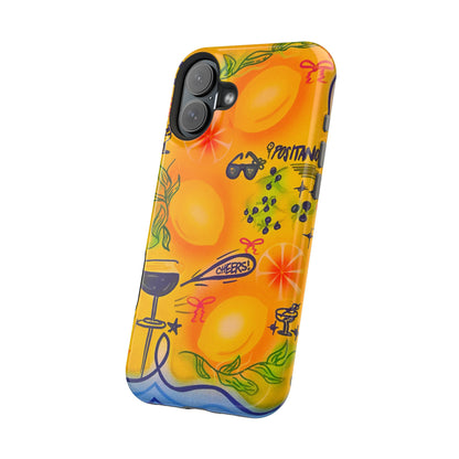 MagSafe Airbrush iPhone Hülle „citrus coastline“