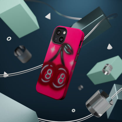 MagSafe "cherry 8ball" airbrush iPhone case