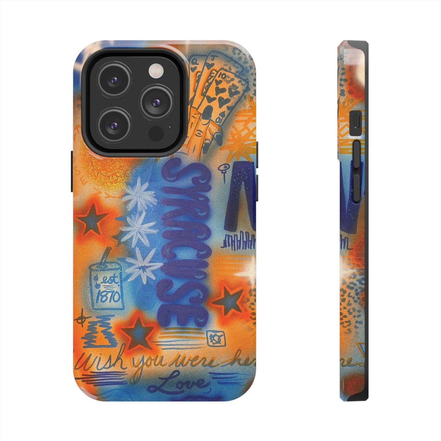 "syracuse" airbrush iPhone case
