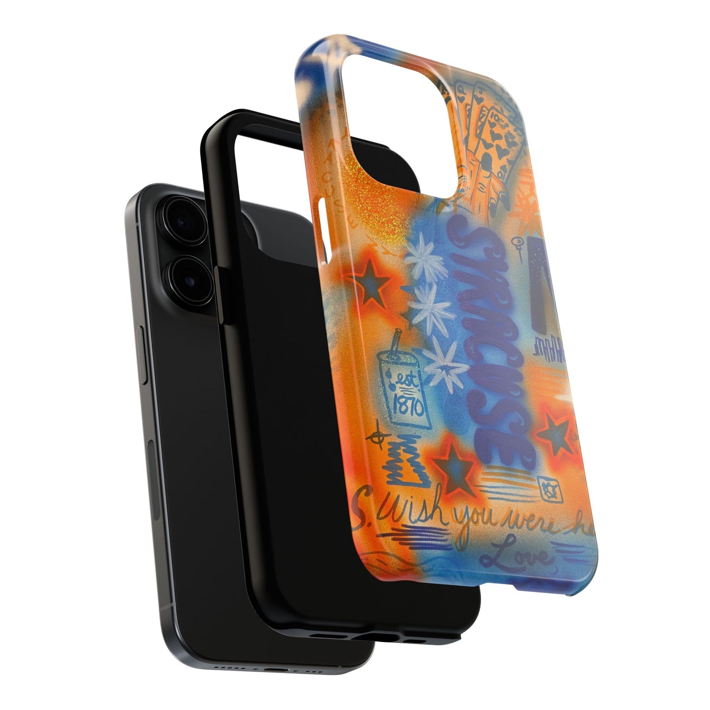 "syracuse" airbrush iPhone case