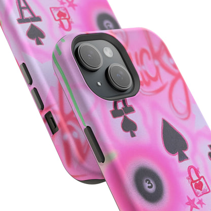 MagSafe "lucky ace" airbrush iPhone case