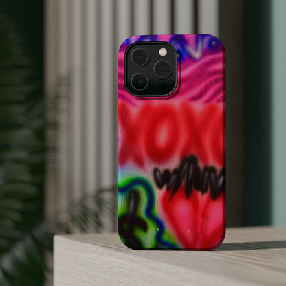 MagSafe Airbrush-iPhone-Hülle „with luv, xoxo“