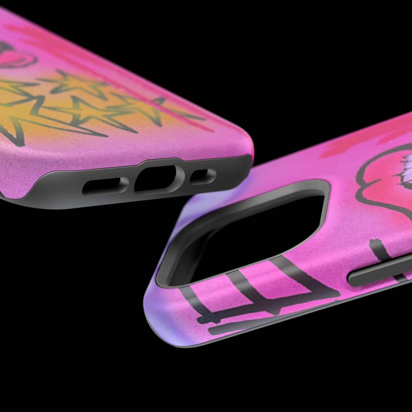 MagSafe "star drip" airbrush iPhone case