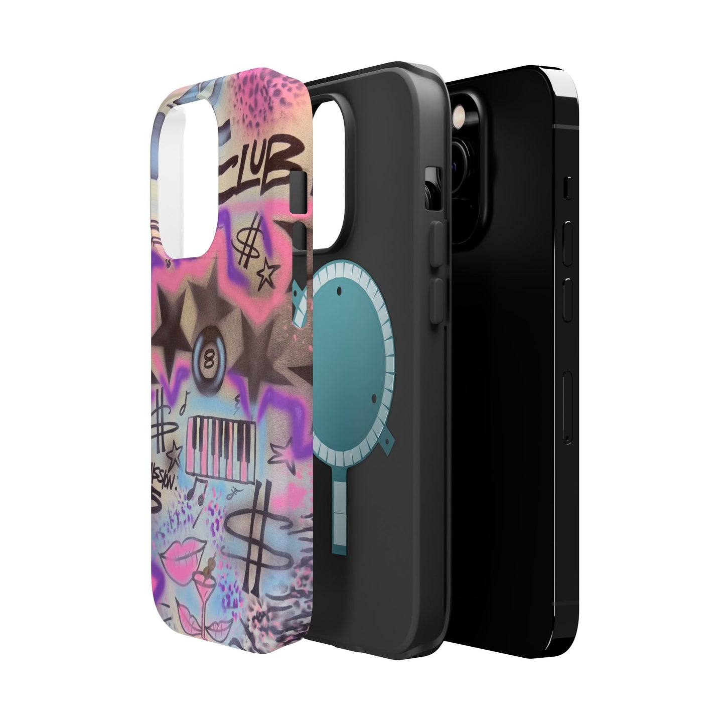 MagSafe "jazz club" airbrush iPhone case
