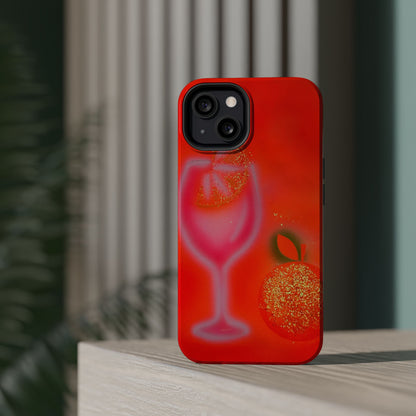MagSafe "aperol spritz" airbrush iPhone case