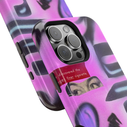 MagSafe "purple princess" airbrush iPhone case