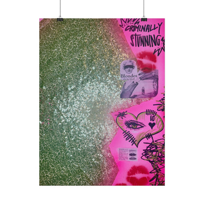 "glitter gloss" airbrush rolled print