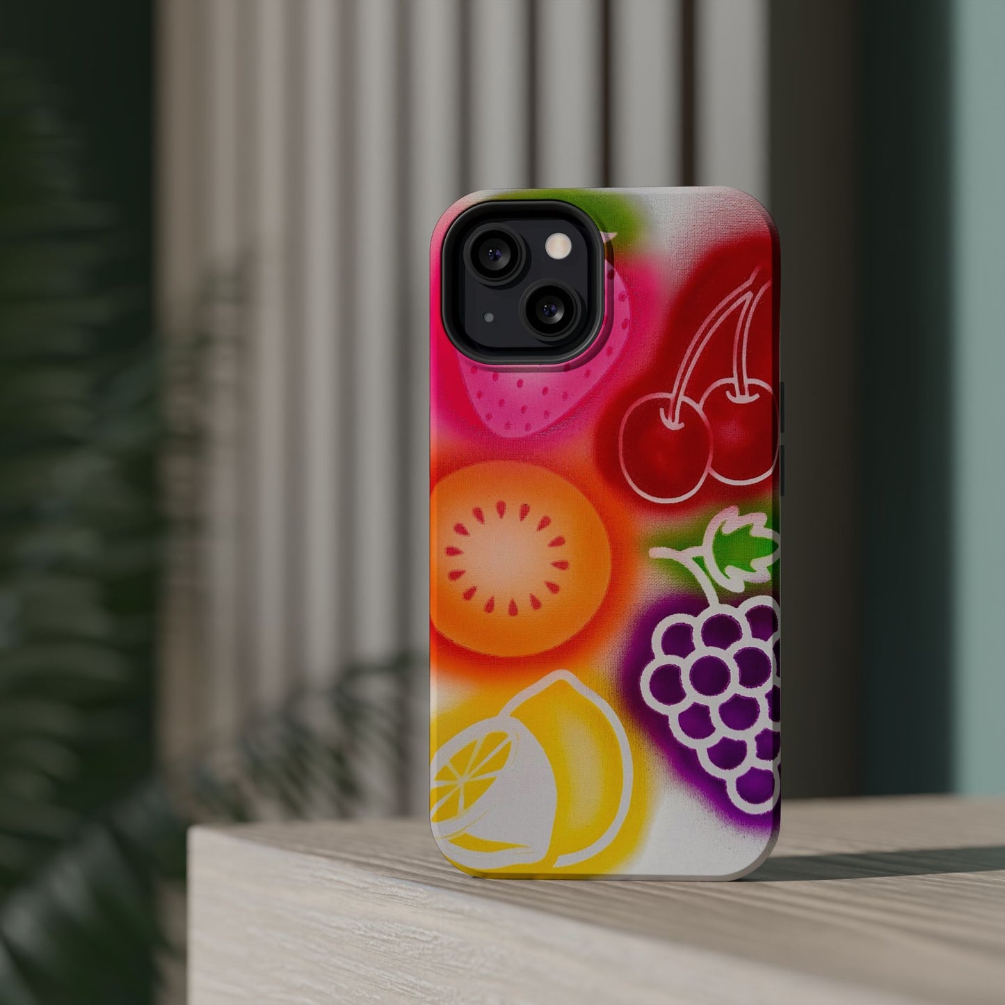 MagSafe "Beeren-süß" Airbrush iPhone-Hülle