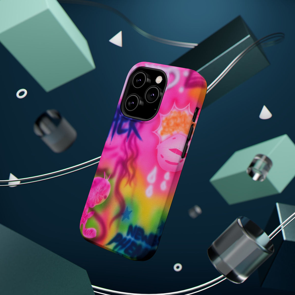 MagSafe "wanted" airbrush iPhone case