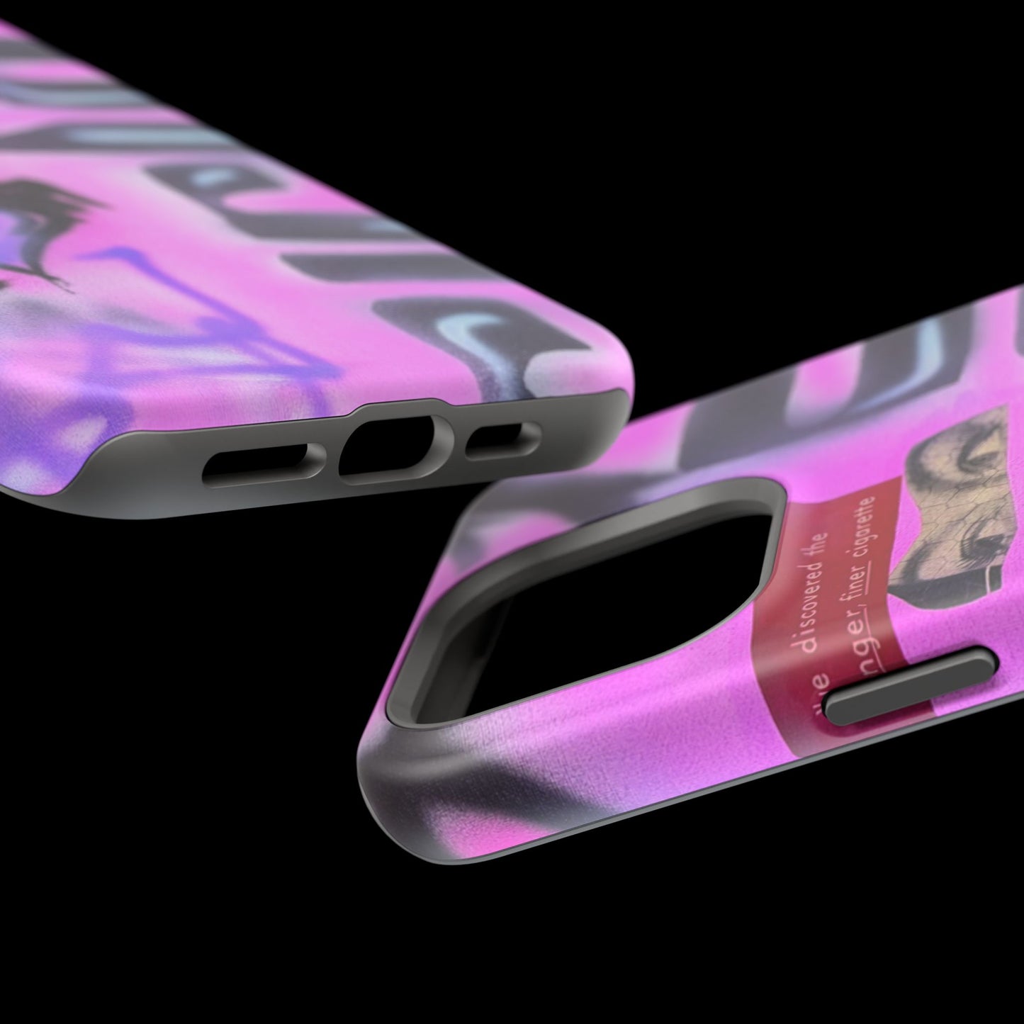 MagSafe "purple princess" airbrush iPhone case
