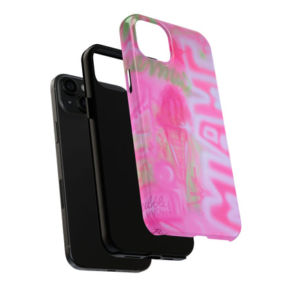 "sunset sorbet" airbrush iPhone case
