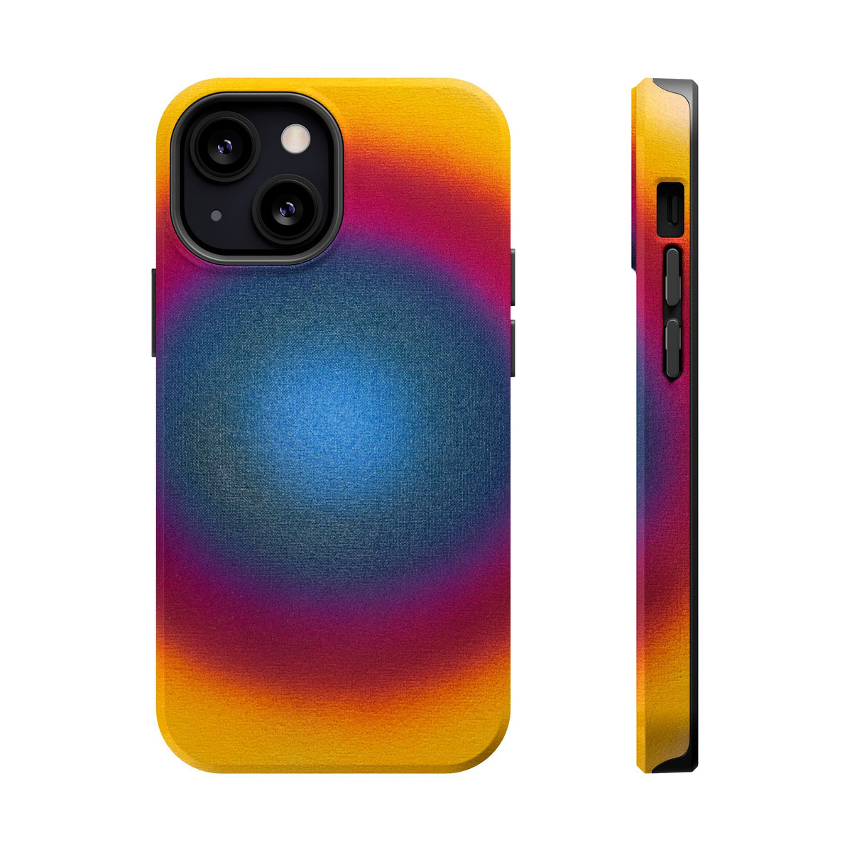 MagSafe "blue raspberry" airbrush iPhone case
