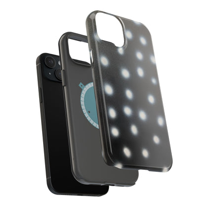 MagSafe "coconut noir polka dot" airbrush iPhone case