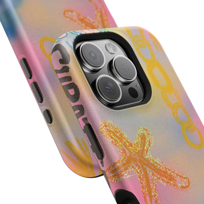 MagSafe "sweet starfish" airbrush iPhone case