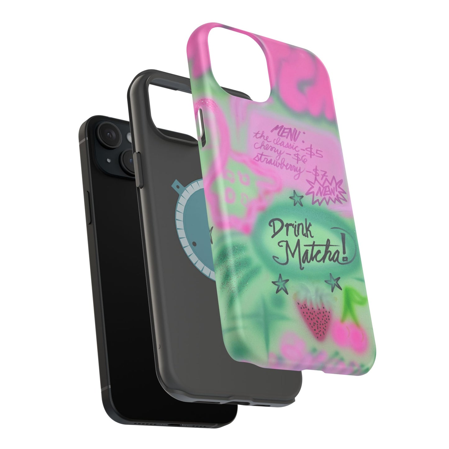 MagSafe "matcha!" airbrush iPhone case