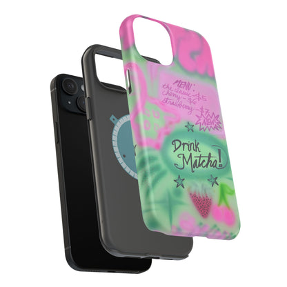 MagSafe "matcha!" airbrush iPhone case