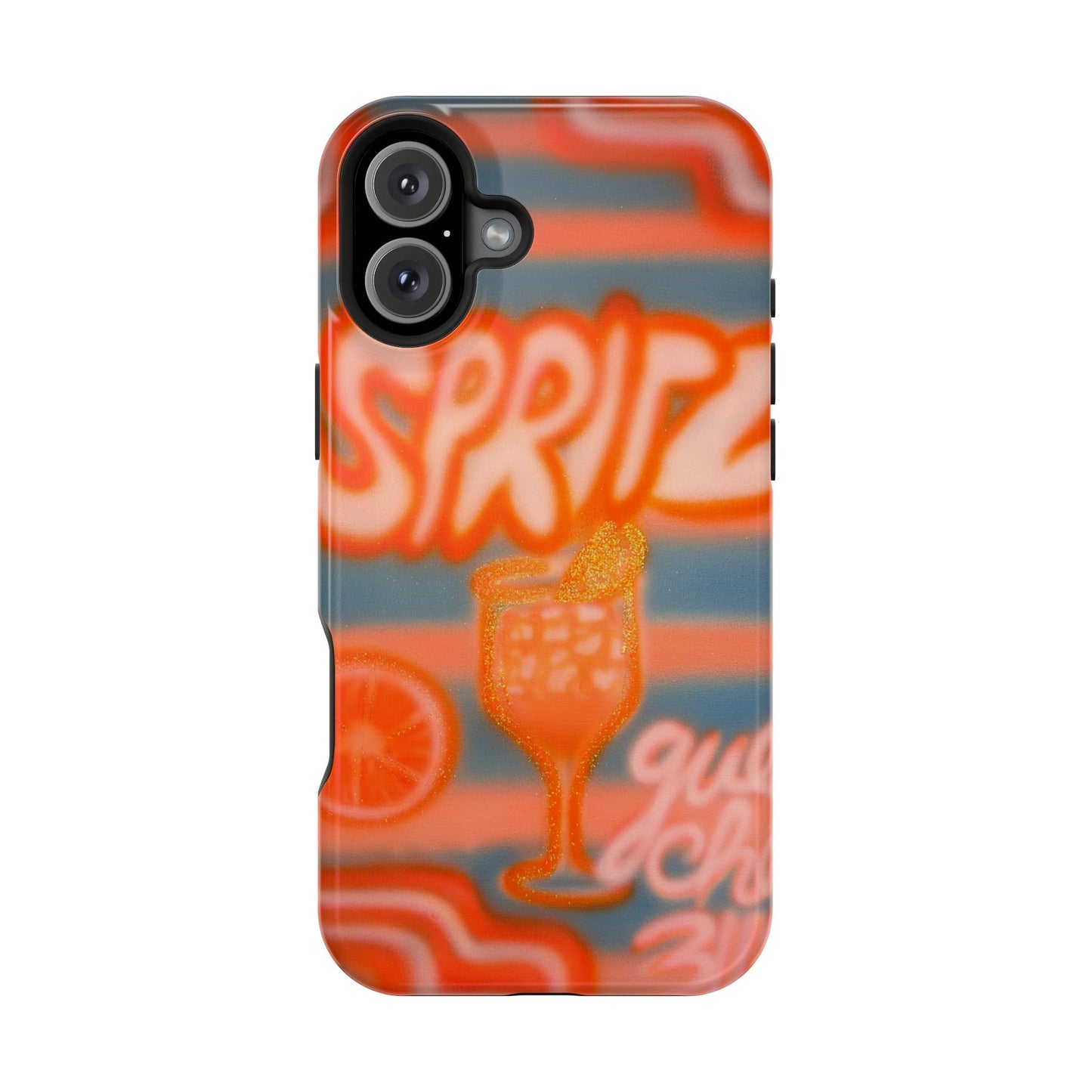 MagSafe "aperol spritz pt. 2" airbrush iPhone case