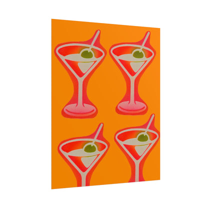 "shaken, not stirred" airbrush rolled print