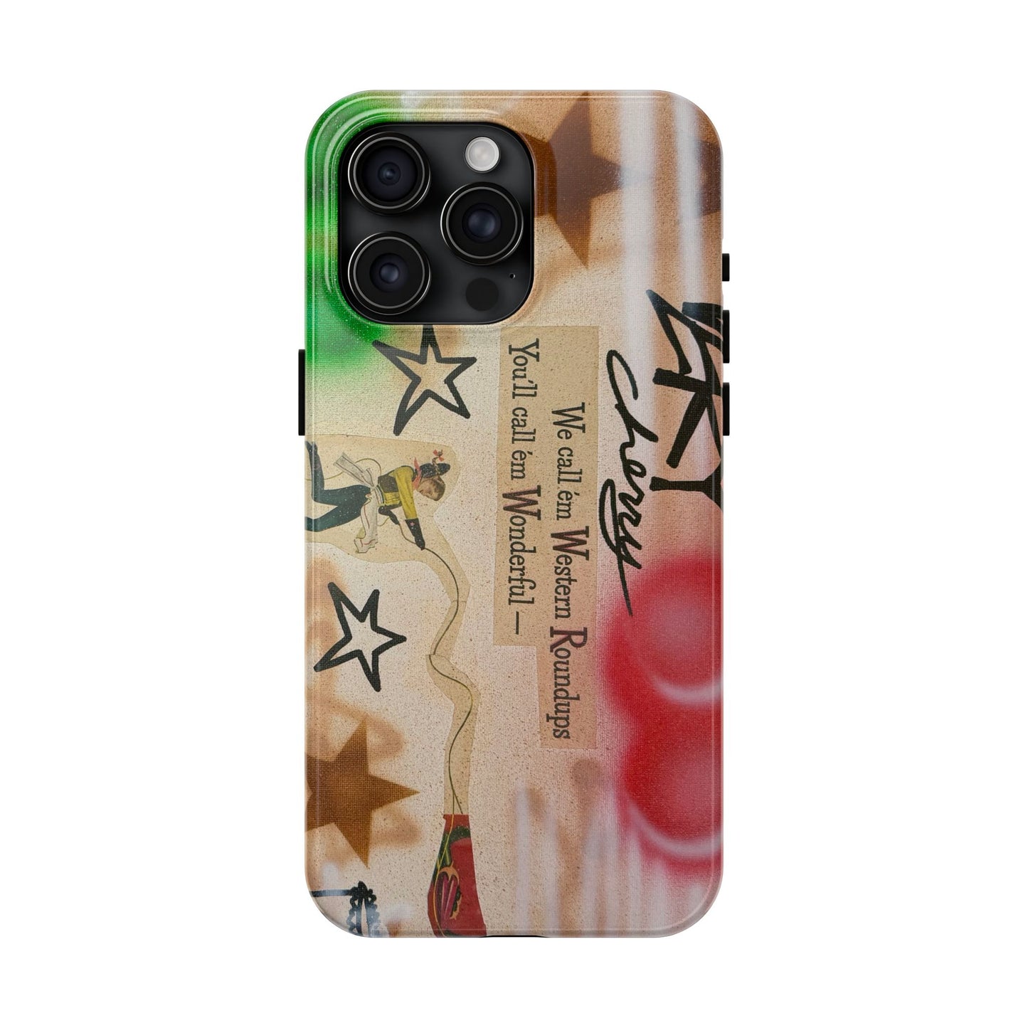 "very cherry" airbrush iPhone case