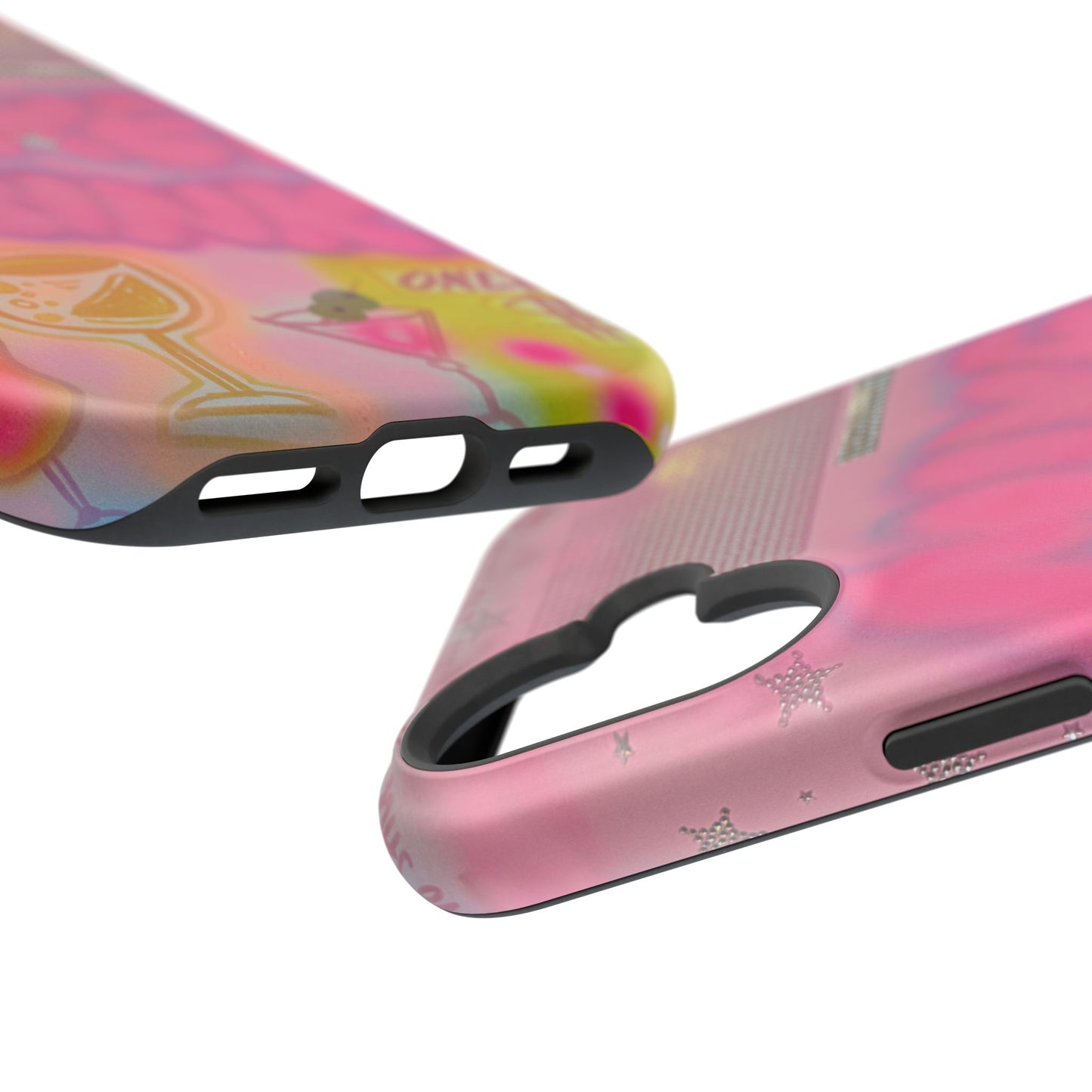MagSafe "mixed drinks" airbrush iPhone case