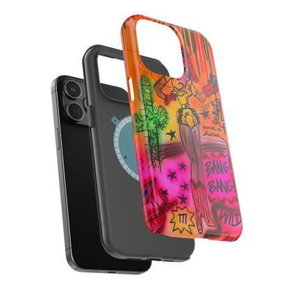 MagSafe "wild, wild west" airbrush iPhone case