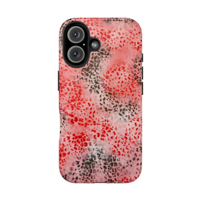 "red cheetah" airbrush iPhone case