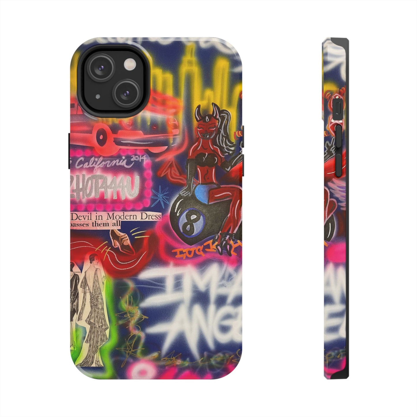 "im an angel" airbrush iPhone case