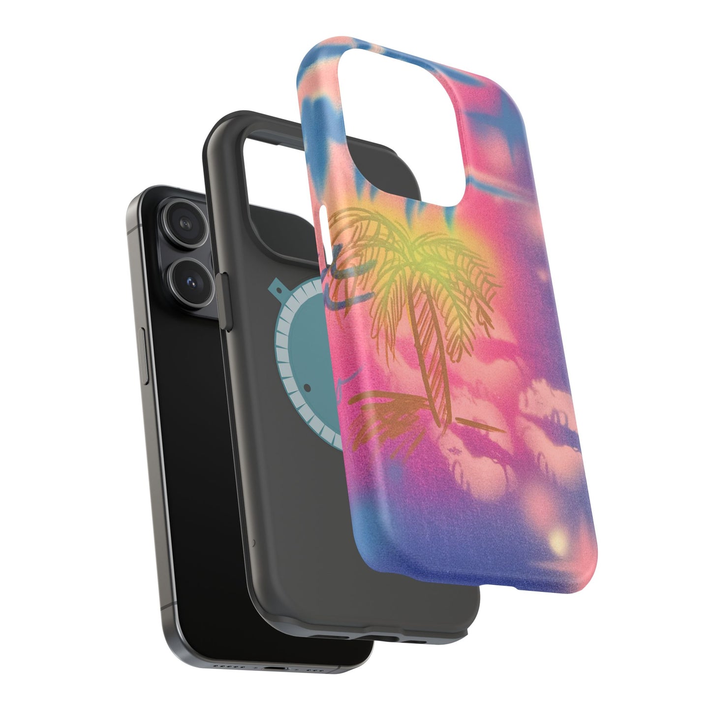 MagSafe "glowy night" airbrush iPhone case