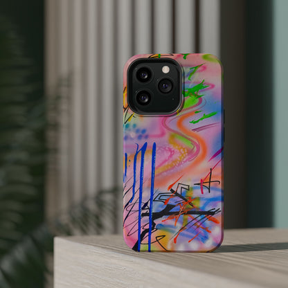 MagSafe "neon haze" airbrush iPhone case