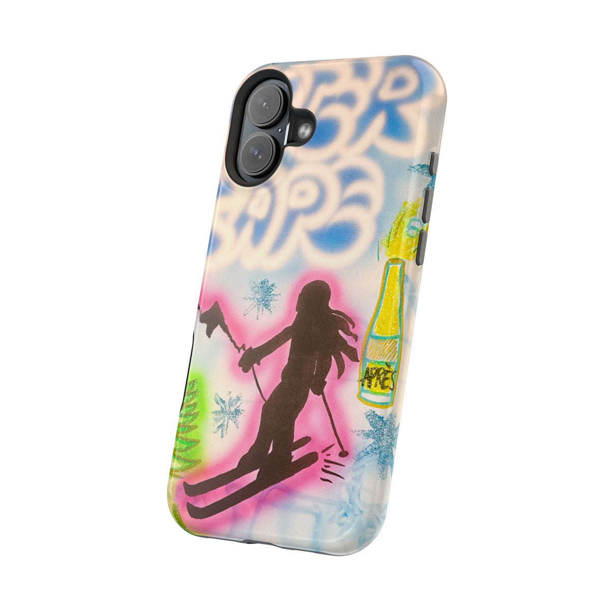 MagSafe "winter escape" airbrush iPhone case