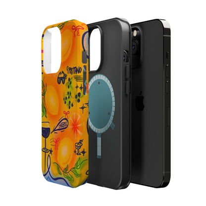 MagSafe Airbrush iPhone Hülle „citrus coastline“