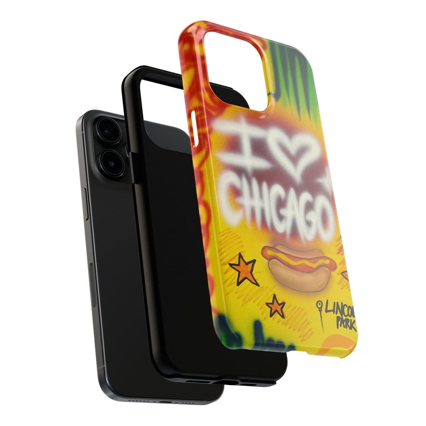 "chicago" airbrush iPhone case