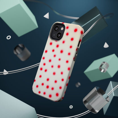 MagSafe "vanilla cherry polka dot" airbrush iPhone case