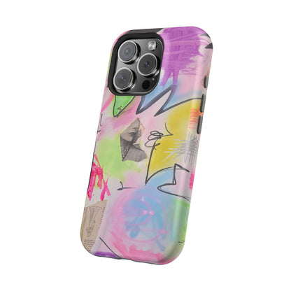MagSafe "pastel static" airbrush iPhone case