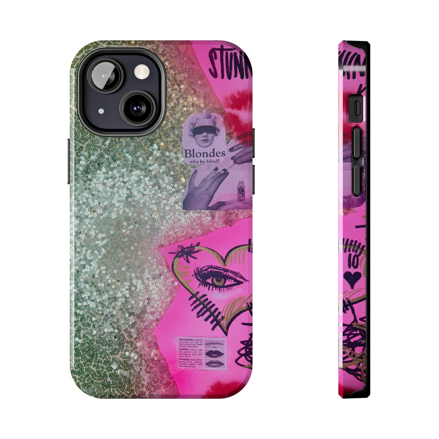 "glitter gloss" airbrush iPhone case